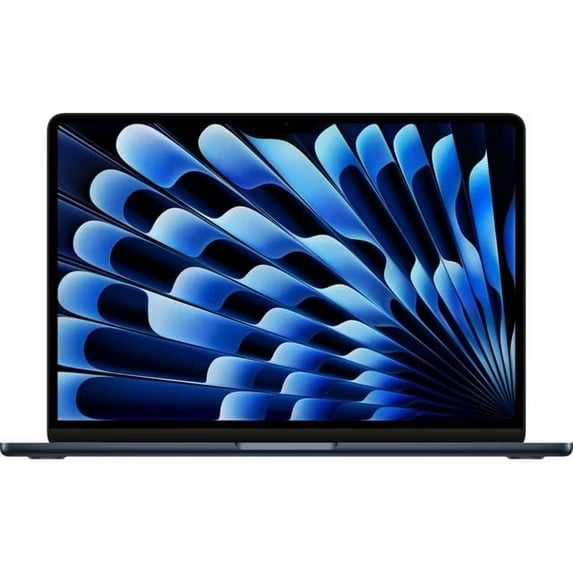 Refurbished Apple MacBook Air (13-inch) Laptop with Apple M3 Chip - 8 core CPU and 10 core GPU - 16GB RAM and 512GB SSD - Midnight