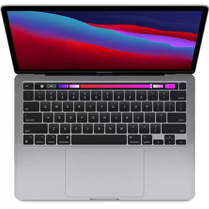 Refurbished Apple 2020 MacBook Pro Laptop with M1 Chip, 13" Retina Display, 8GB RAM, 256GB SSD Storage, Backlit Keyboard, FaceTime HD Camera, Touch ID; Silver