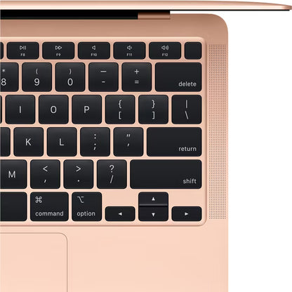 Refurbished Apple 13.3-inch MacBook Air Retina display, M1 Chip with 8-Core CPU and 7-Core GPU, 8GB RAM, 256GB SSD - Gold